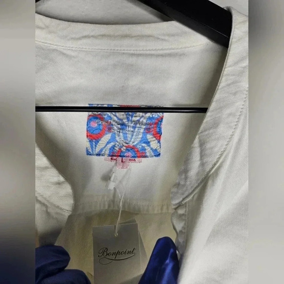 BONPOINT Adult Fan Fan Off‎ White Robe Dress L  NWT - Picture 3 of 8